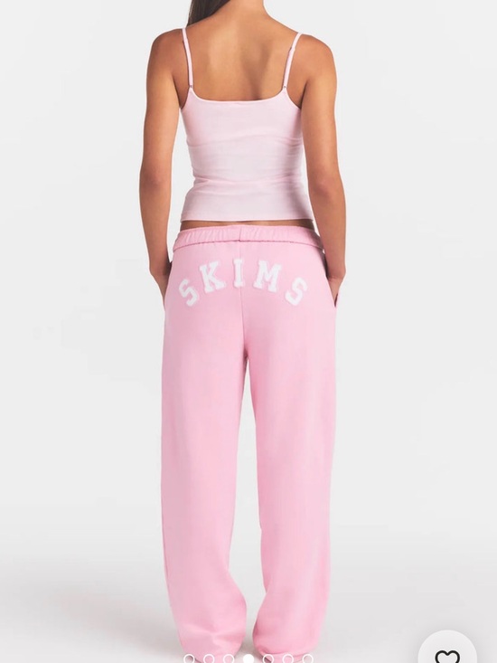 SKIMS Pants - SKIMS Cotton Fleece Classic Logo Straight Leg Pant